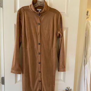 NWOT J.Jill ultra-suede dress. Perfect with boots, classic and flattering.